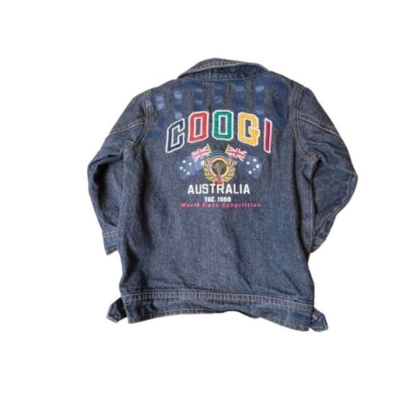COOGI Australia Denim Toddler Jacket Back Logo Front Embroidery Cotton Size 2T - Picture 5 of 8